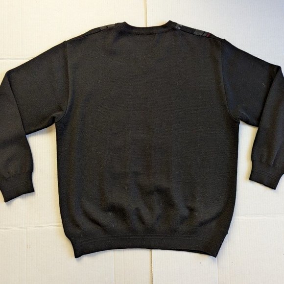 Aeffe Mens Sz M Sweater Pullover Italy Wool Blend Stripes Retro - Picture 6 of 7